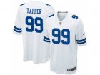 Youth Nike Dallas Cowboys #99 Charles Tapper Game White NFL Jersey