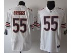 Nike NFL Chicago Bears #55 Lance Briggs White Jerseys(Game)