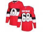 Men Adidas Ottawa Senators #68 Mike Hoffman Red Authentic 2017 100 Classic Stitched NHL Jersey