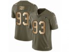 Men Nike New England Patriots #93 Lawrence Guy Limited Olive Gold 2017 Salute to Service NFL Jersey