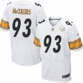 Mens Nike Pittsburgh Steelers #93 Dan McCullers Elite White NFL Jersey