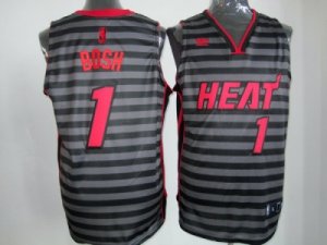 nba miami heat #1 bosh grey[black strip]