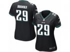 Women Nike Philadelphia Eagles #29 Terrence Brooks Game Black Alternate NFL Jersey