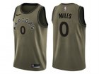Men Nike Toronto Raptors #0 C.J. Miles Green Salute to Service NBA Swingman Jersey