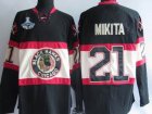 2010 stanley cup champions blackhawks #21 stan mikita black[new