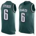 Mens Nike Philadelphia Eagles #6 Caleb Sturgis Limited Midnight Green Player Name & Number Tank Top NFL Jersey