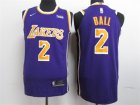 Lakers #2 Lonzo Ball Purple 2018-19 Nike Authentic Jersey