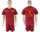 2017-18 Roma X TOTTI Home Retired Soccer Jersey