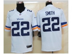 nike nfl jerseys minnesota vikings #22 smith white[new nike limited]