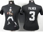 Nike Women Oakland Raiders #3 Palmer Black Portrait Fashion Game Jersey