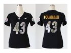 Nike women jerseys pittsburgh steelers #43 troy polamalu black[Handwork Sequin lettering Fashion]