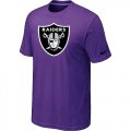Oakland Raiders Sideline Legend Authentic Logo Dri-FIT T-Shirt Purple