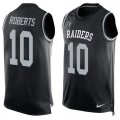 Nike Oakland Raiders #10 Seth Roberts Black Team Color Men Stitched NFL Limited Tank Top Jersey