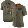 Nike Buccaneers #13 Mike Evans 2019 Olive Salute To Service Limited Jersey