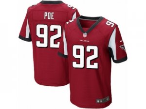 Mens Nike Atlanta Falcons #92 Dontari Poe Elite Red Team Color NFL Jersey