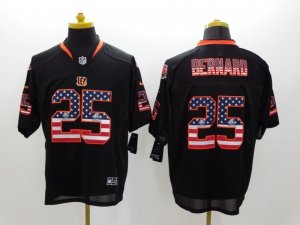 Nike Cincinnati Bengals #25 bernard Black Jerseys(USA Flag Fashion Elite)