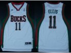 nba Milwaukee Bucks #11 Monta Ellis white[Revolution 30 Swingman]