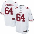 Mens Nike San Francisco 49ers #64 Mike Purcell Game White NFL Jersey