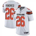 Nike Browns #26 Derrick Kindred White Vapor Untouchable Limited Jersey