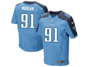 Nike Tennessee Titans #91 Derrick Morgan Light Blue Jerseys(Elite)