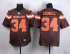 Nike Cleveland Browns #34 Isaiah Crowell Brown jerseys(Elite)