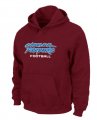 Carolina Panthers Authentic font Pullover Hoodie Red