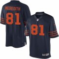 Men's Nike Chicago Bears #81 Cameron Meredith Limited Navy Blue 1940s Throwback Alternate NFL Jersey