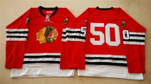 NHL Mitchell And Ness 1960-61 Chicago Blackhawks #50 Noname red Throwback jerseys