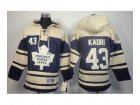 Youth toronto maple leafs #43 kadri blue-cream[pullover hooded sweatshirt]