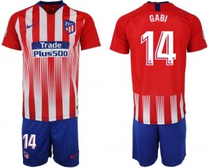 2018-19 Atletico Madrid 14 GABI Home Soccer Jersey