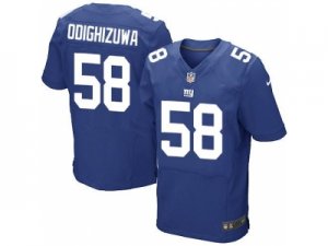 Nike New York Giants #58 Owa Odighizuwa blue Jerseys(Elite)