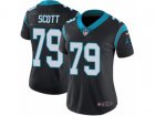 Women Nike Carolina Panthers #79 Chris Scott Vapor Untouchable Limited Black Team Color NFL Jersey