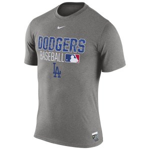 MLB Men\'s L.A. Dodgers Nike 2016 AC Legend Issu T-Shirt - Gray