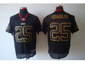 Nike NFL Kansas City Chiefs #25 Jamaal Charles black Jerseys[Elite lights out]