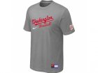 MLB Washington Nationals L.Grey Nike Short Sleeve Practice T-Shirt