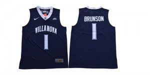 Villanova Wildcats #1 Jalen Brunson Navy College Basketball Jersey