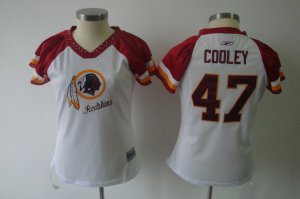 2011 women nfl field flirt fashion washington redskins #47 cooley white