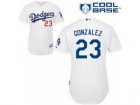 MLB Los Angeles Dodgers #23 Adrian Gonzalez white Cool Base
