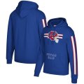 Buffalo Bills Mitchell & Ness Three Stripe Pullover Hoodie Royal