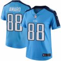 Womens Nike Tennessee Titans #88 Jace Amaro Limited Light Blue Rush NFL Jersey