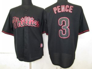 mlb philadephia phillies #3 pence black fashion