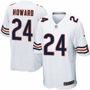 Men\'s Nike Chicago Bears #24 Jordan Howard Game White NFL Jersey