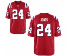 Mens Nike New England Patriots #24 Cyrus Jones Game Red Alternate NFL Jersey