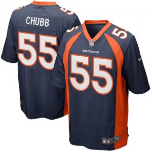 Nike Broncos #55 Bradley Chubb Navy Elite Jersey