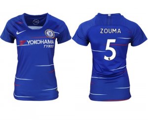 2018-19 Chelsea 5 ZOUMA Home Women Soccer Jersey