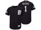 Mens Detroit Tigers #1 Jose Iglesias 2017 Spring Training Flex Base Authentic Collection Stitched Baseball Jersey