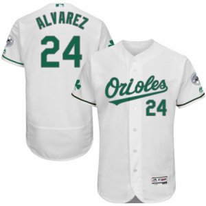 Men\'s Majestic Baltimore Orioles #24 Pedro Alvarez White Celtic Flexbase Authentic Collection MLB Jersey