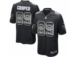 Mens Nike Oakland Raiders #89 Amari Cooper Limited Black Strobe NFL Jersey