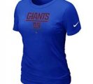 Women New York Giants Blue T-Shirt