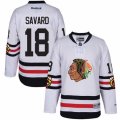 Youth Reebok Chicago Blackhawks #18 Denis Savard Authentic White 2017 Winter Classic NHL Jersey